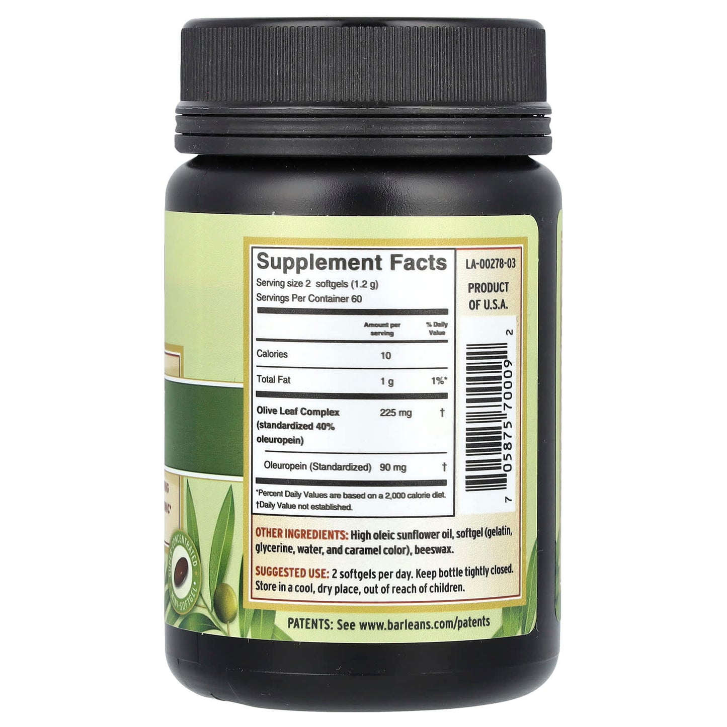 Barlean's, Olive Leaf Complex, 120 Softgels