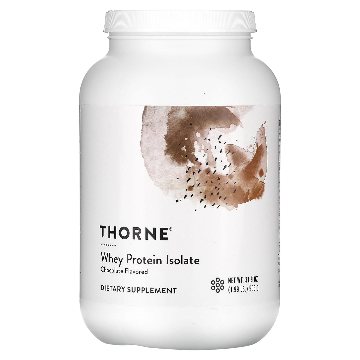 Thorne-Whey Protein Isolate-Chocolate-1.99 lb (906 g)