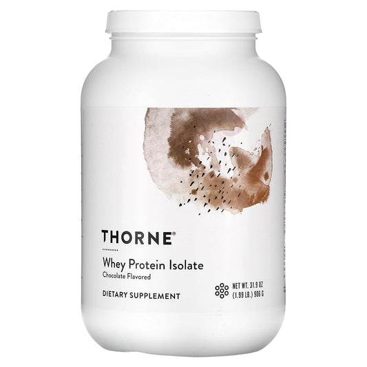 Thorne-Whey Protein Isolate-Chocolate-1.99 lb (906 g)