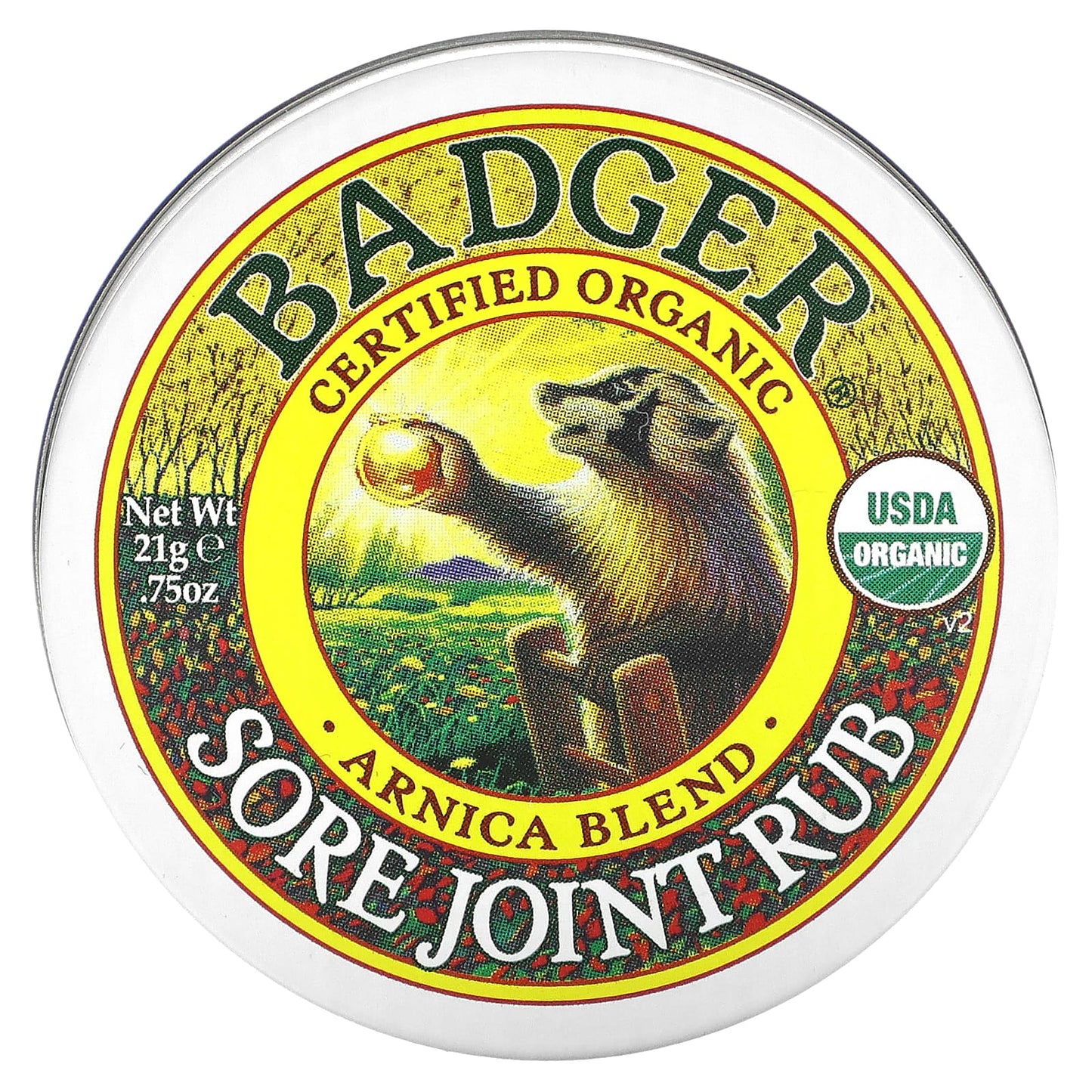 Badger Company-Organic Sore Joint Rub-Arnica Blend-0.75 oz (21 g)