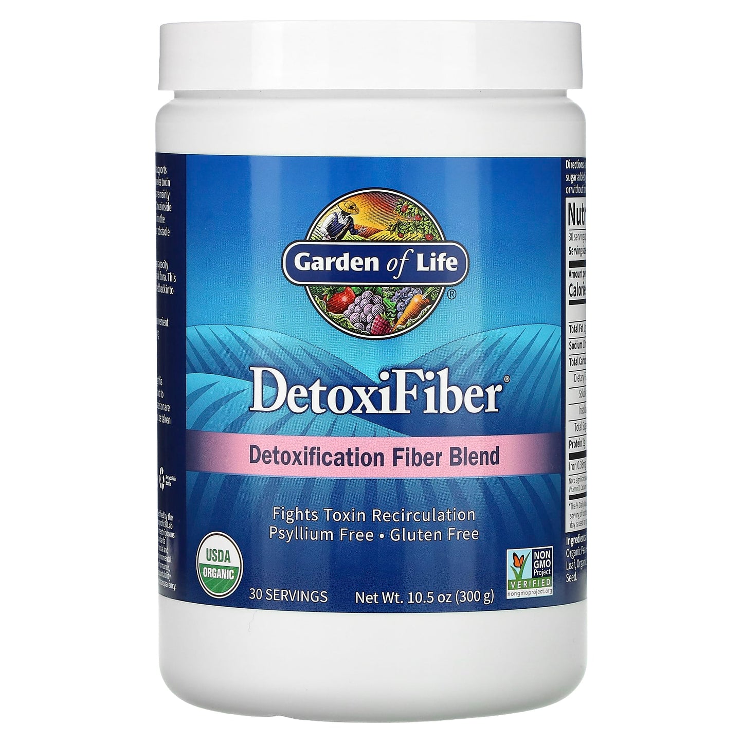 Garden of Life-DetoxiFiber-Detoxification Fiber Blend-10.5 oz (300 g)