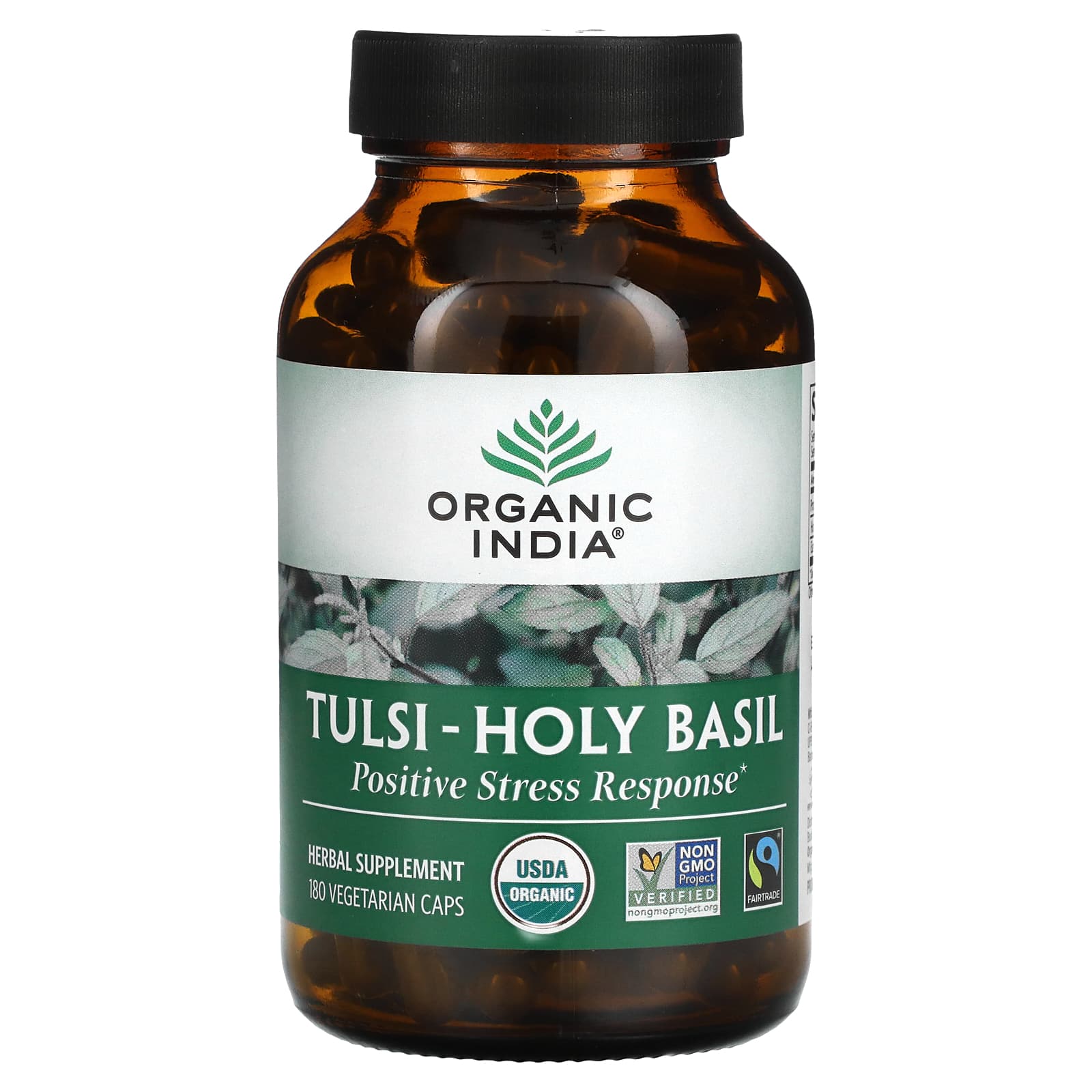 Organic India-Tulsi-Holy Basil-180 Vegetarian Caps