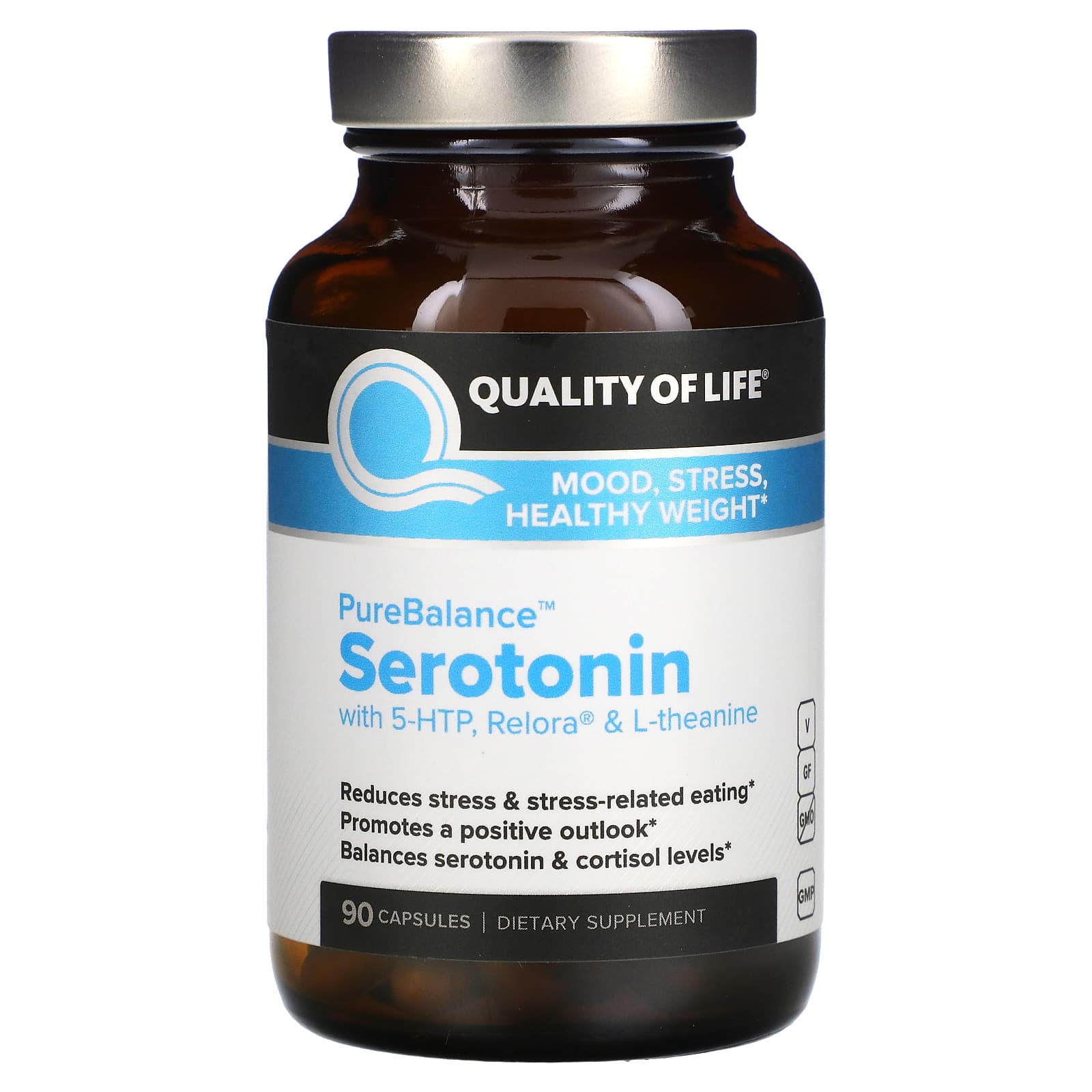 Quality of Life Labs-PureBalance-Serotonin-90 Capsules