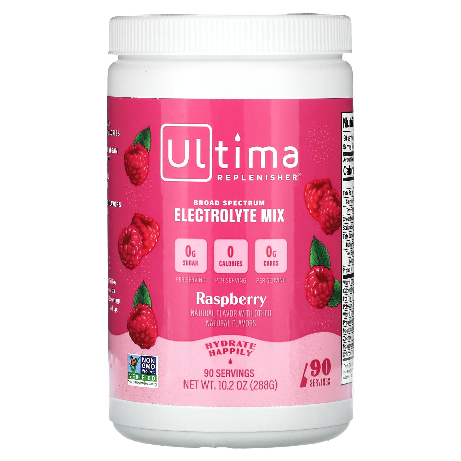 Ultima Replenisher-Electrolyte Mix-Raspberry-10.2 oz (288 g)