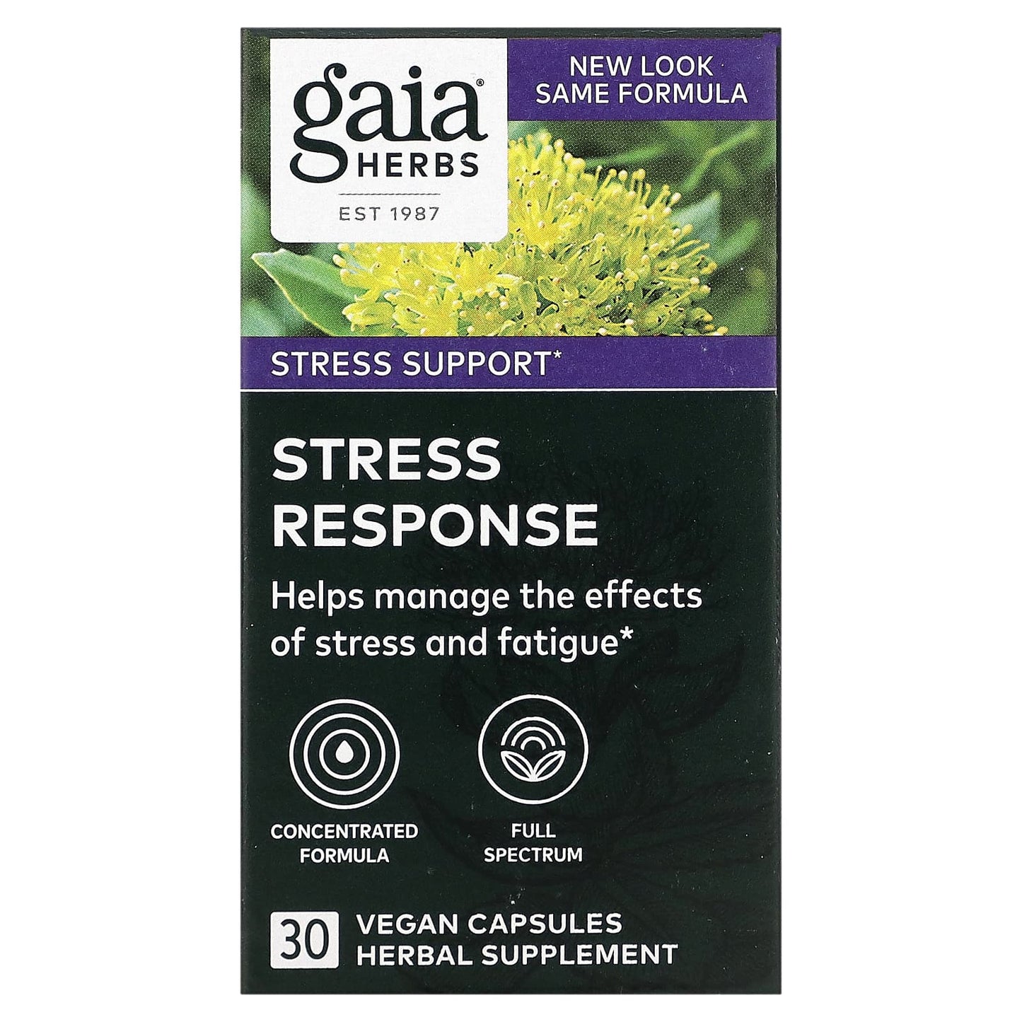 Gaia Herbs-Stress Response-30 Vegan Capsules