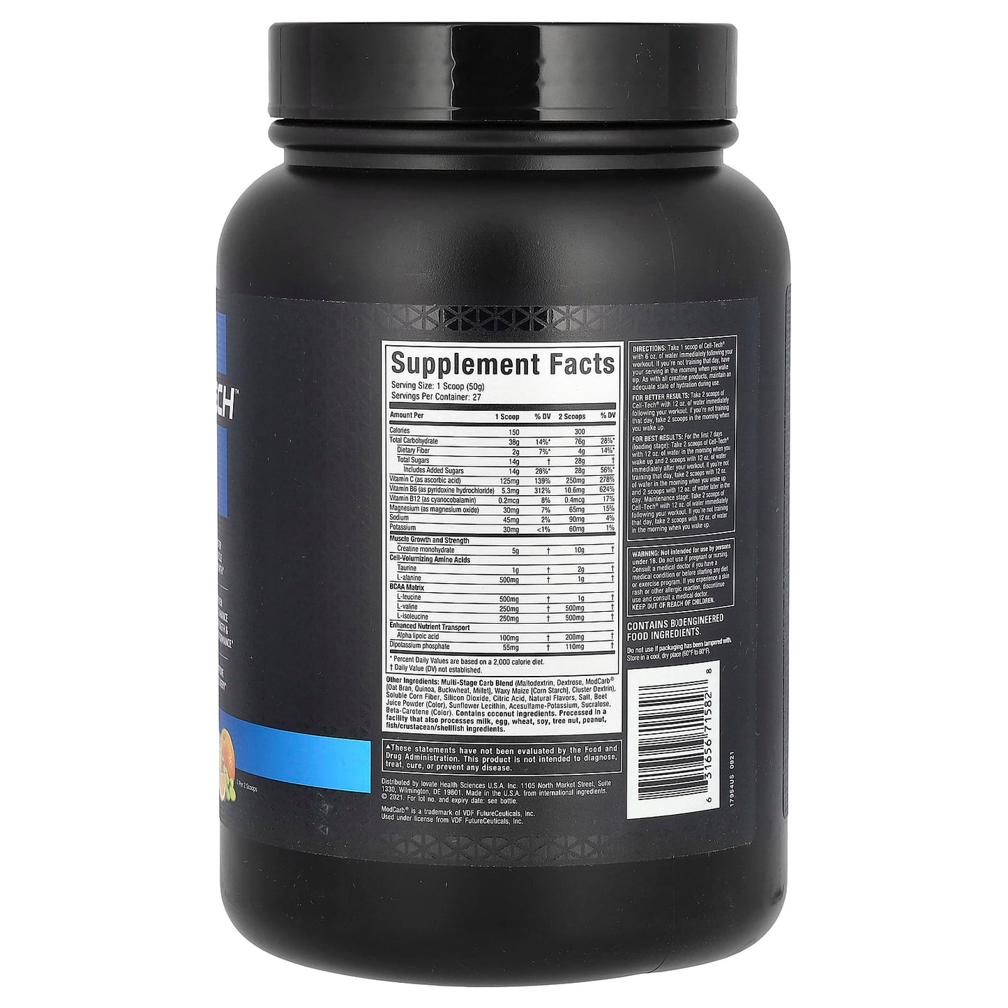 MuscleTech, Cell Tech Creatine, Tropical Citrus Punch, 3 lbs (1.36 kg)