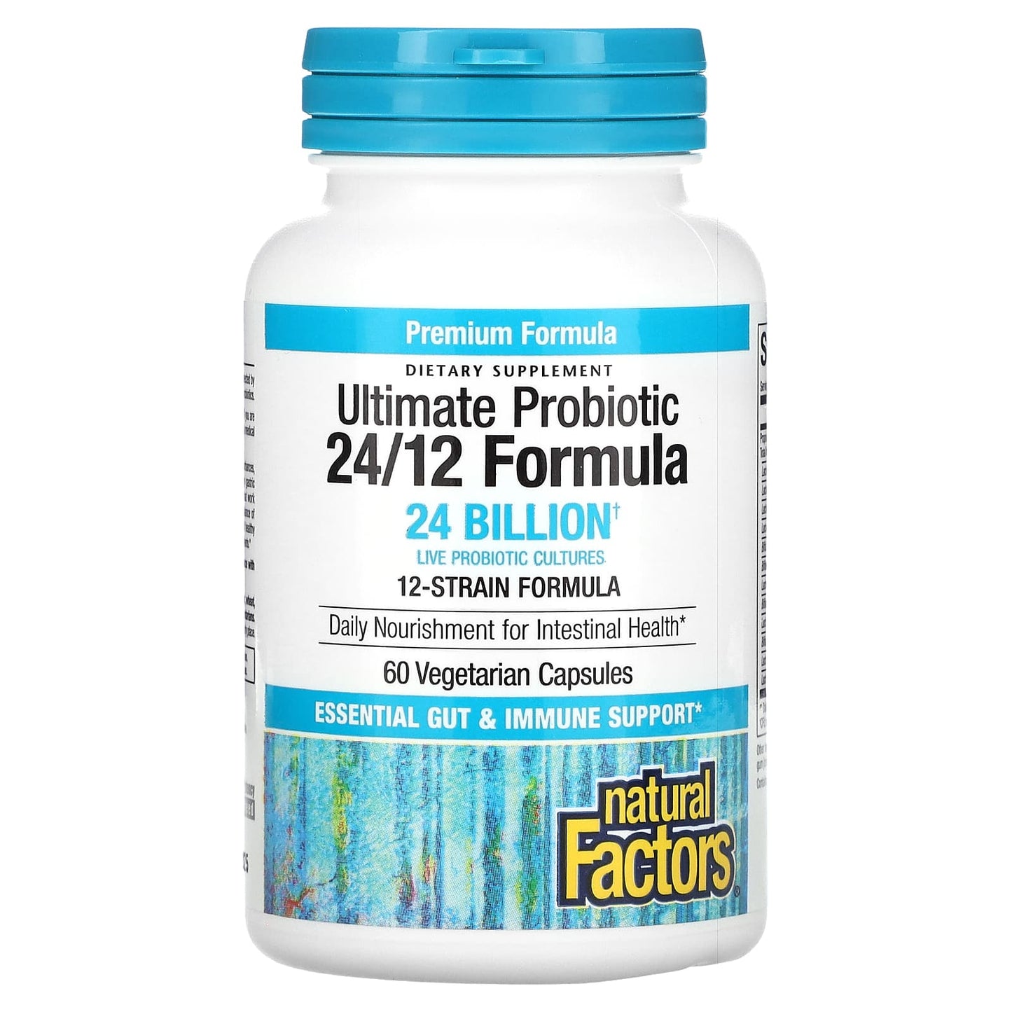 Natural Factors, Ultimate Probiotic, 24/12 Formula, 24 Billion, 60 Vegetarian Capsules