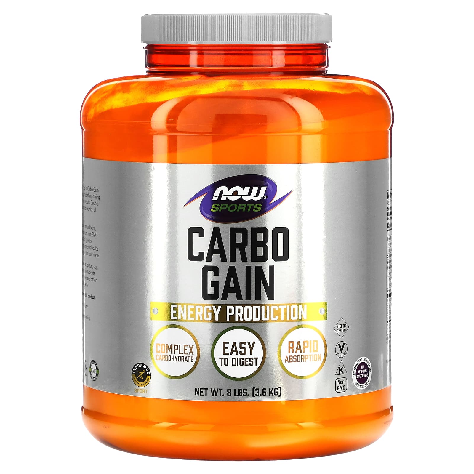 NOW Foods-Sports-Carbo Gain-8 lbs (3.6 kg)