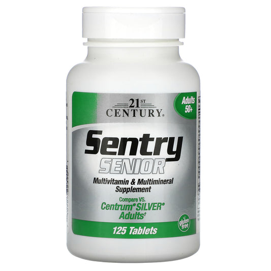 21st Century-Sentry Senior-Multivitamin & Multimineral Supplement-Adults 50+-125 Tablets