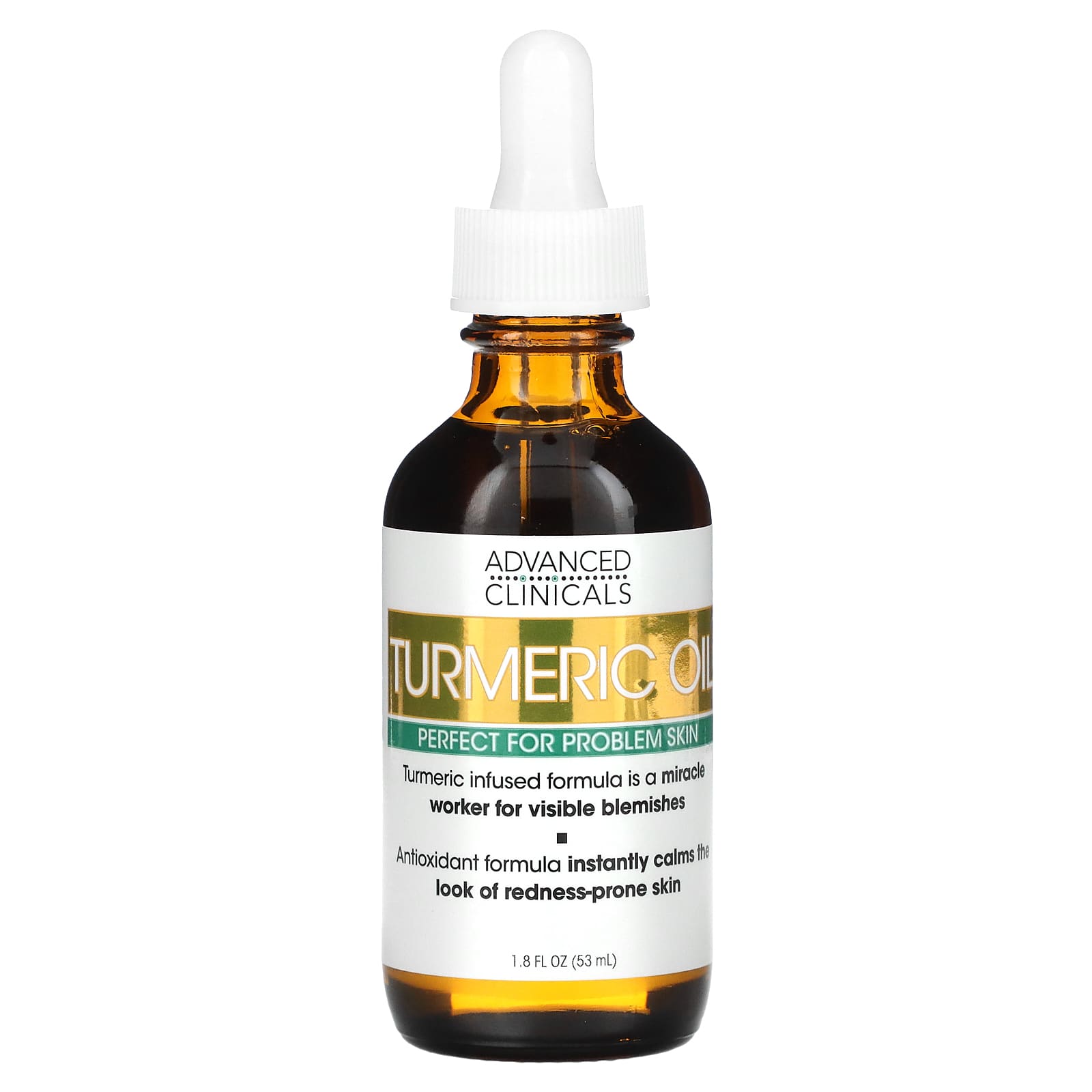 Advanced Clinicals-Turmeric Oil-Perfect for Problem Skin-1.8 fl oz (53 ml)