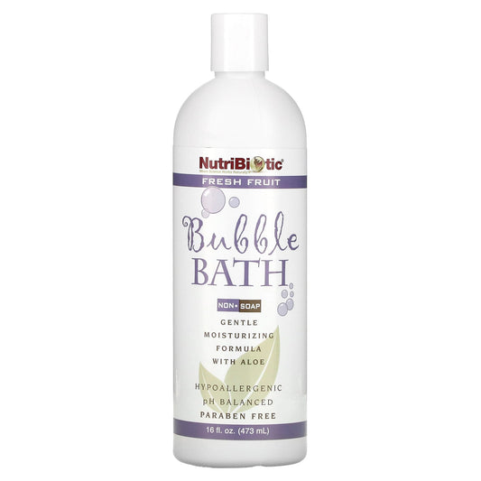 NutriBiotic-Bubble Bath-Non-Soap-Fresh Fruit-16 fl oz (473 ml)