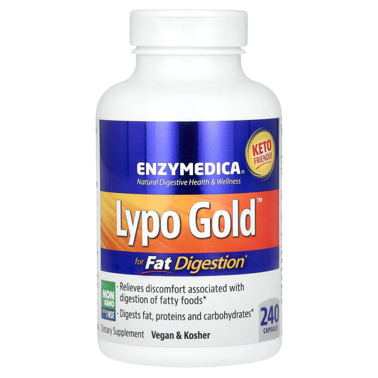 Enzymedica-Lypo Gold-For Fat Digestion-240 Capsules