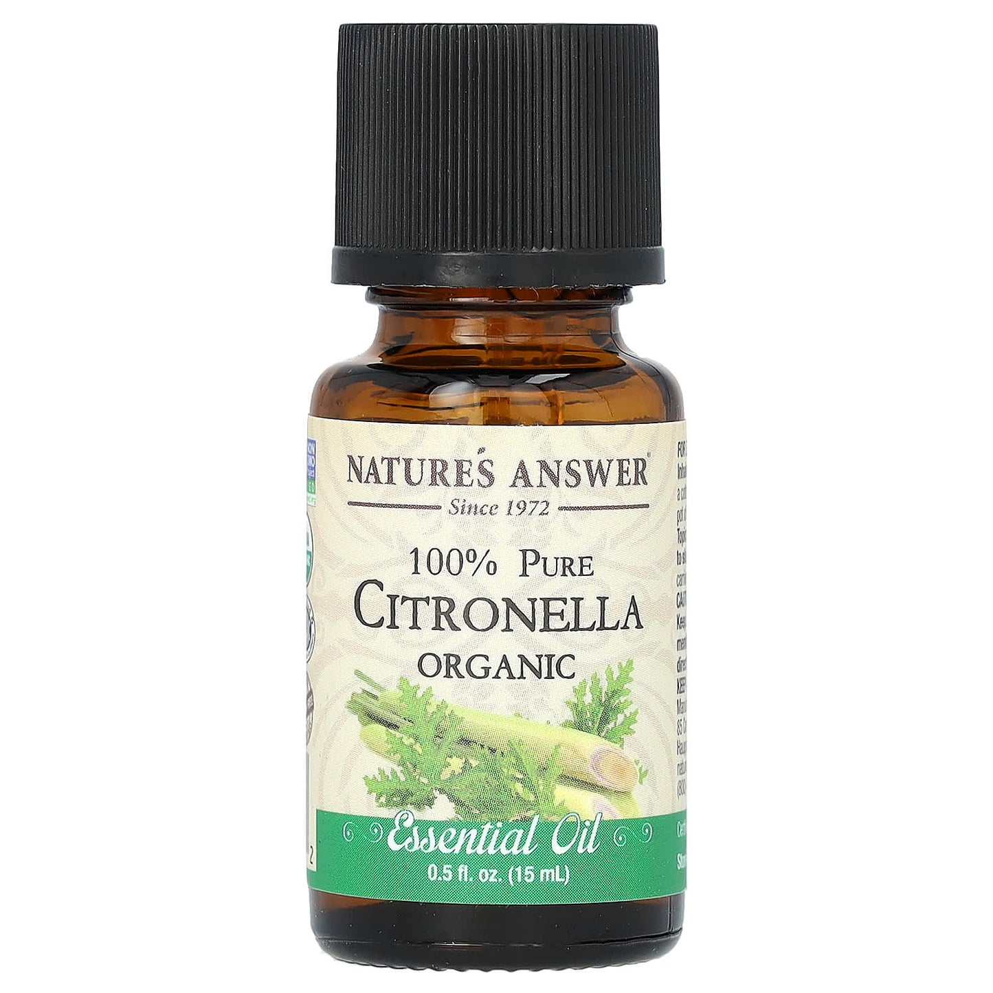 Nature's Answer-100% Pure Organic Essential Oil Blend-Citronella-0.5 fl oz (15 ml)