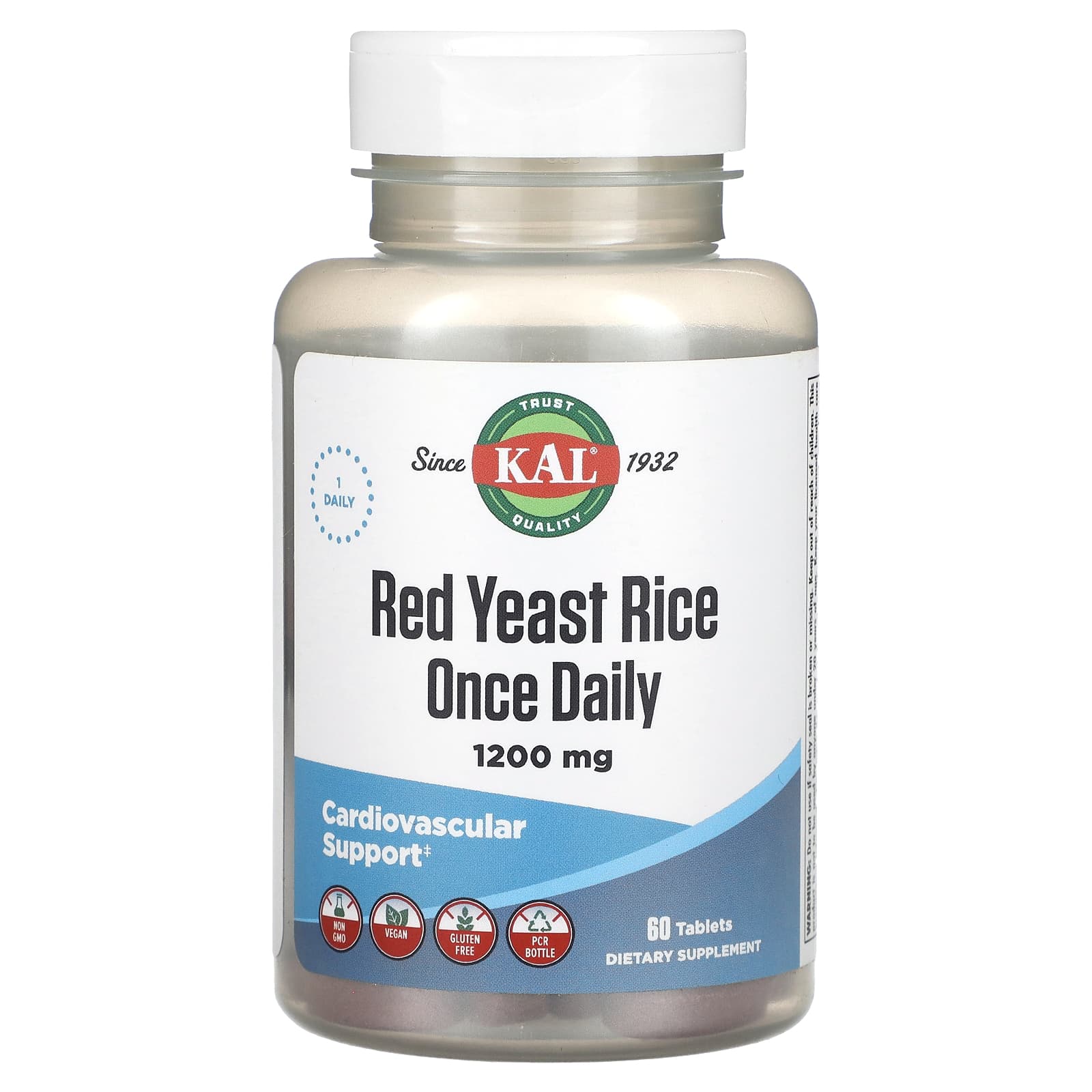 KAL-Red Yeast Rice-1,200 mg-60 Tablets