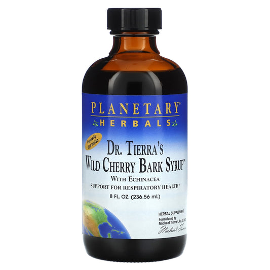 Planetary Herbals-Dr. Tierra's Wild Cherry Bark Syrup-8 fl oz (236.56 ml)