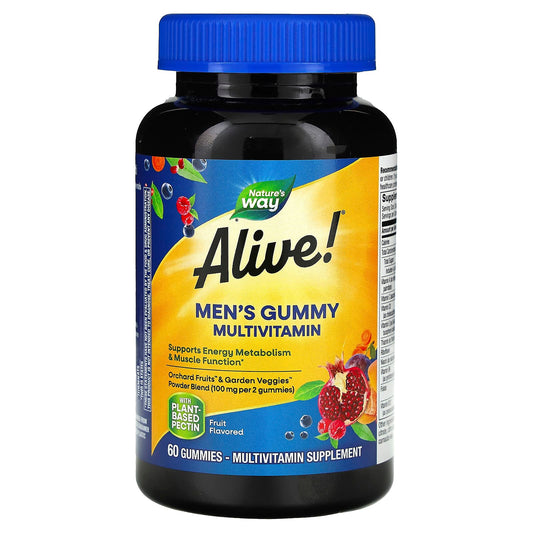 Nature's Way-Alive! Men's Gummy Multivitamin-Fruit-60 Gummies