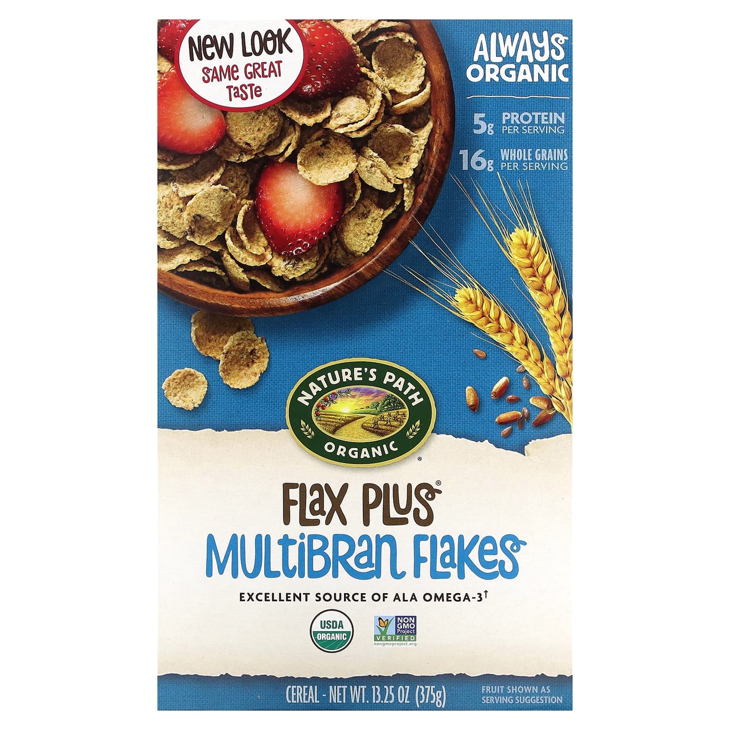 Nature's Path-Organic-Flax Plus Multibran Flakes Cereal-13.25 oz (375 g)