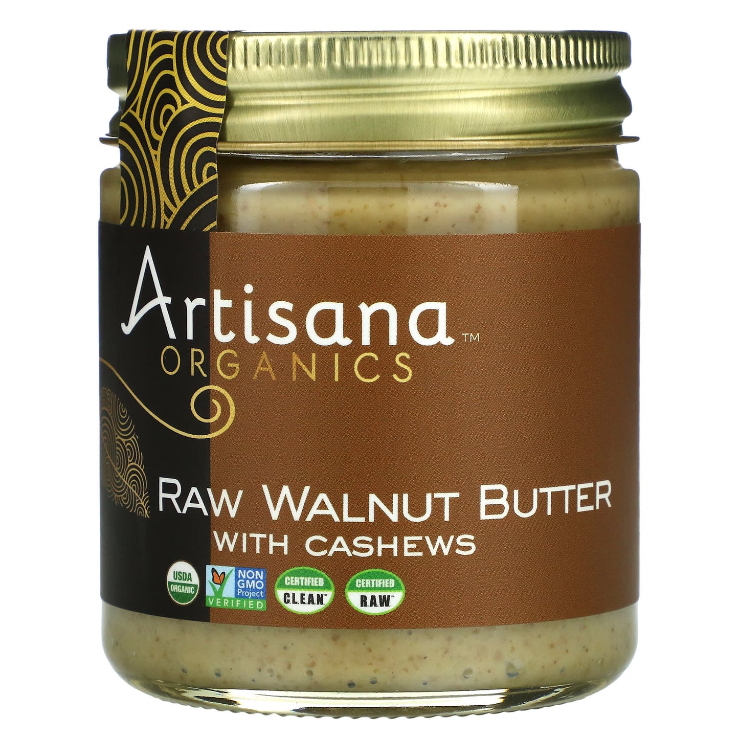 Artisana-Organics-Raw Walnut Butter with Cashews-8 oz (227 g)