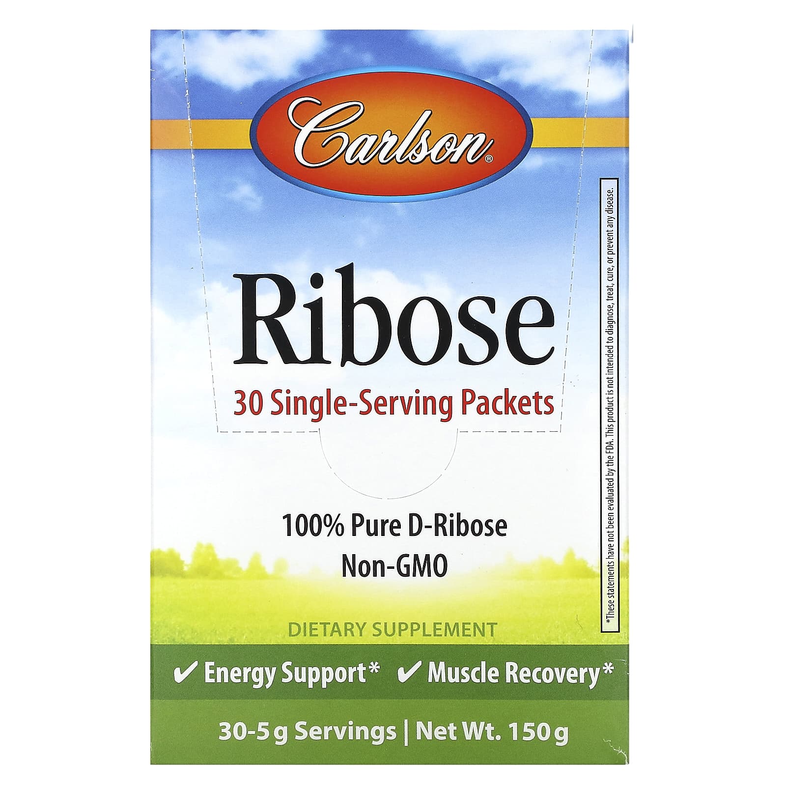 Carlson-Ribose-30 Single Serving Packets-5 g Each