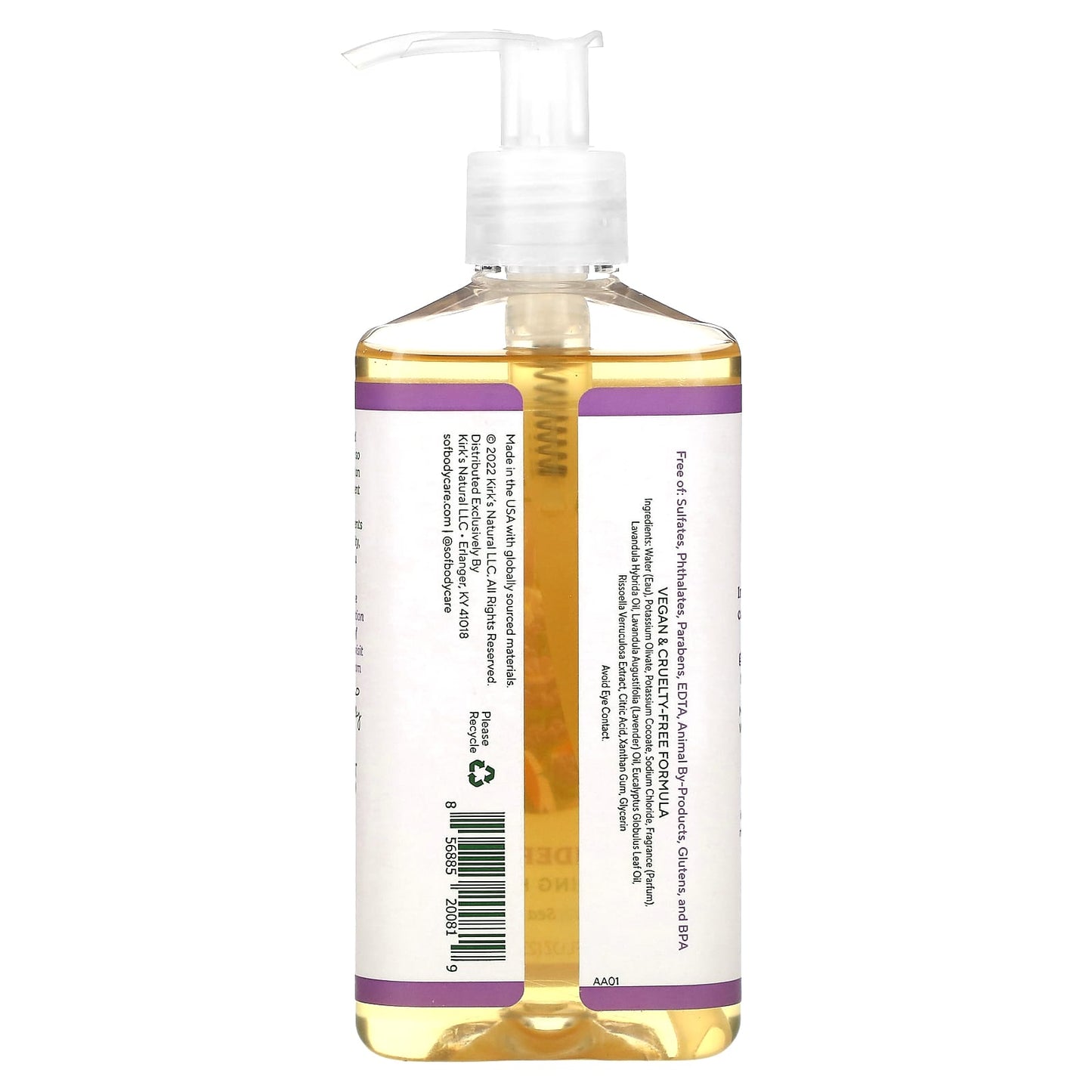 SoF, Nourishing Hand Wash, Lavender Fields, 8 fl oz (236 ml)