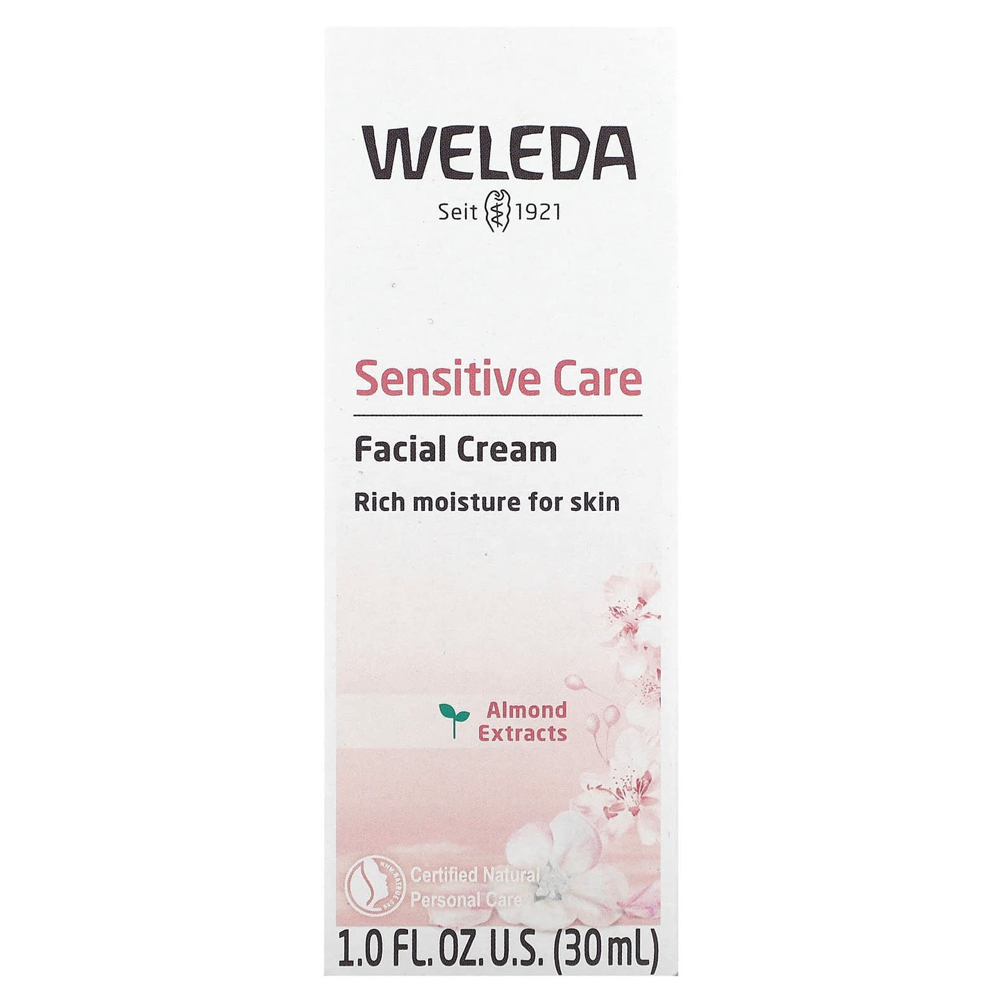 Weleda, Sensitive Care Facial Cream, Almond Extracts, 1.0 fl oz (30 ml)