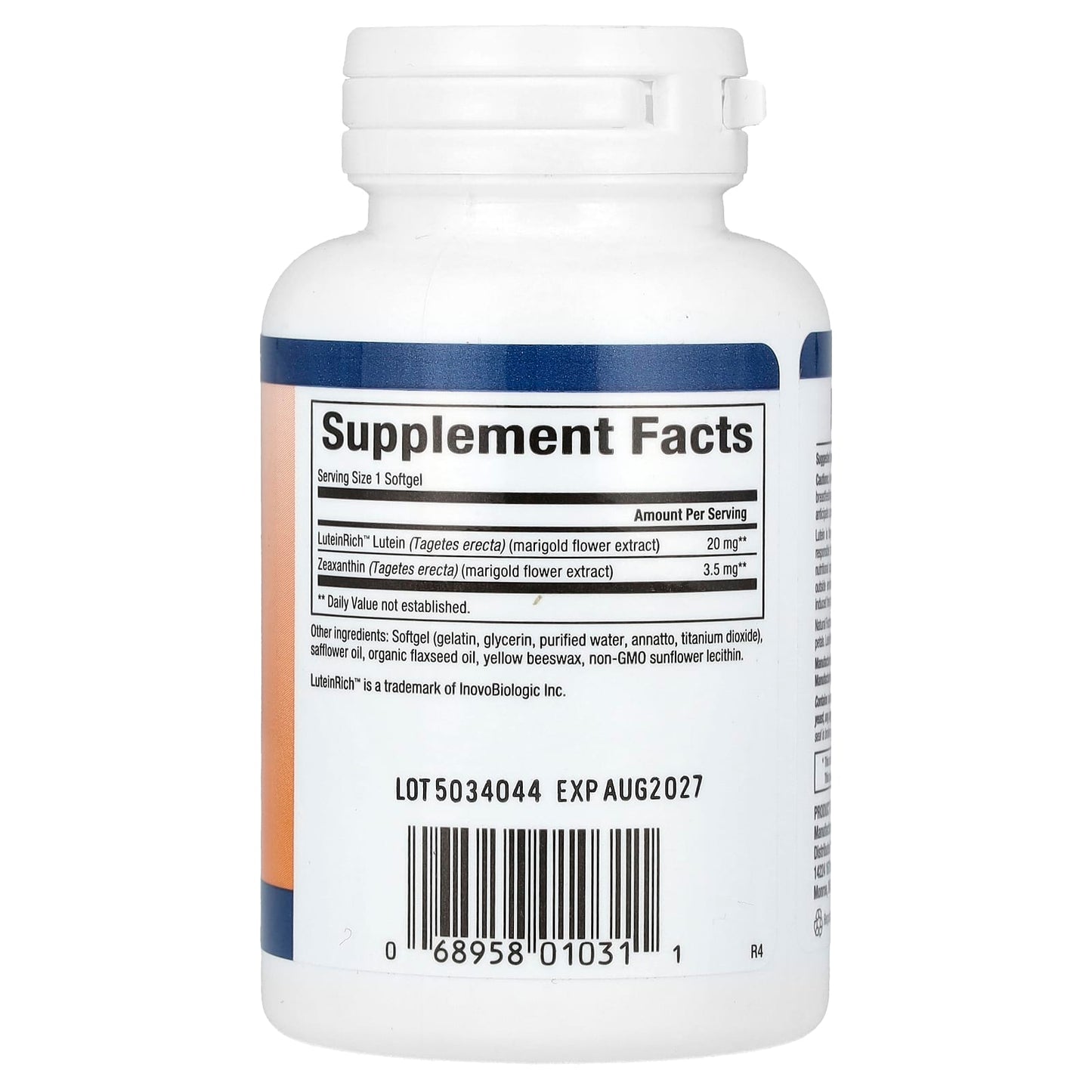 Natural Factors, Lutein, 20 mg , 30 Softgels