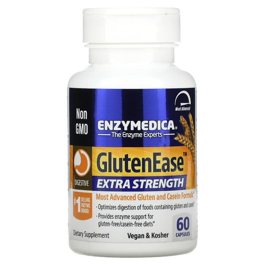 Enzymedica-GlutenEase-Extra Strength-60 Capsules