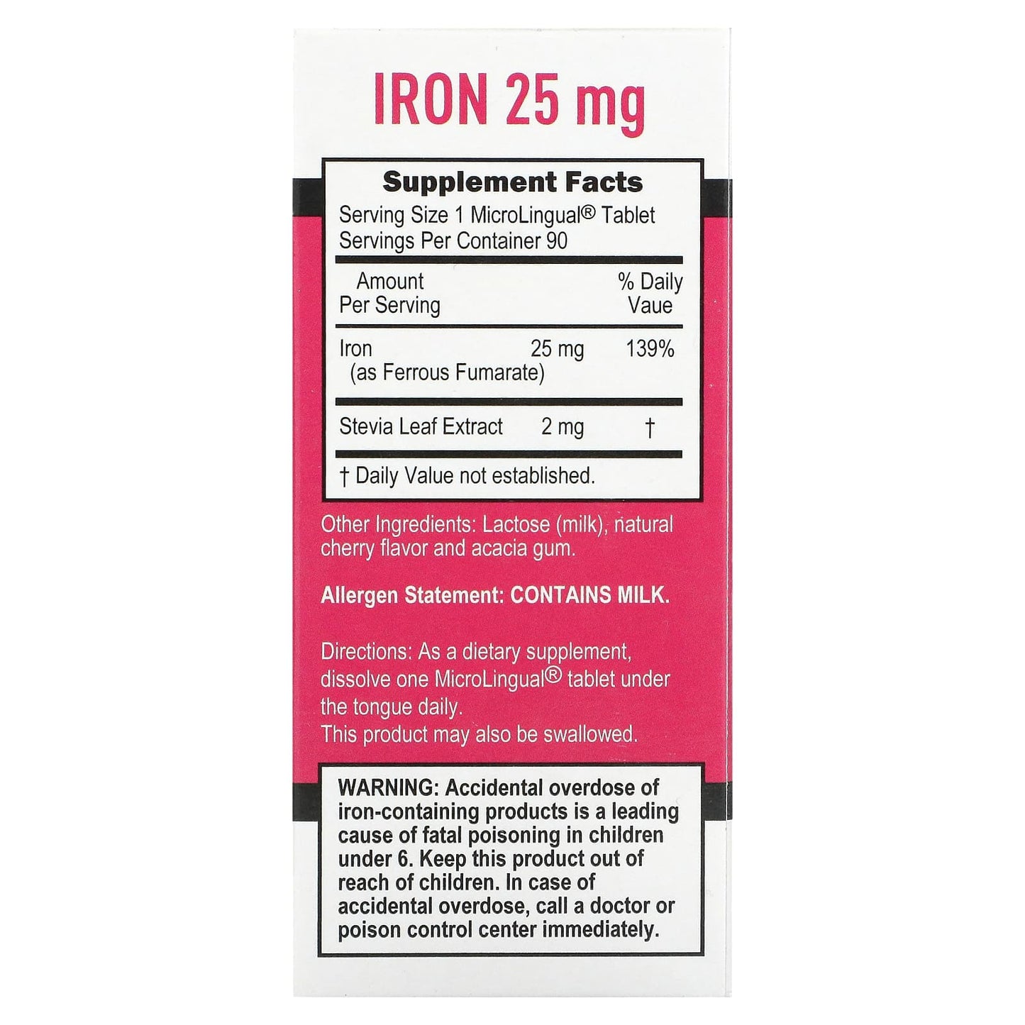 Superior Source, Just Women, Iron, 25 mg, 90 MicroLingual Instant Dissolve Tablets