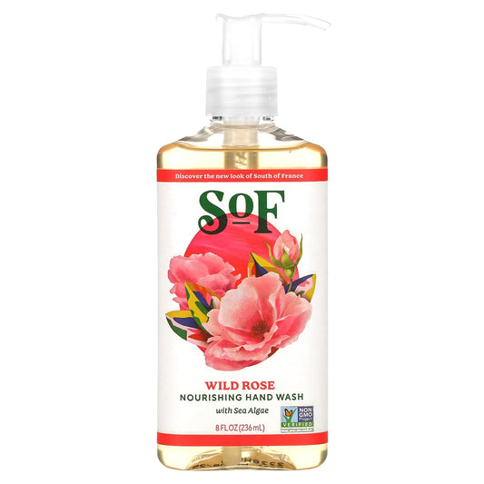 SoF-Nourishing Hand Wash-Wild Rose-8 fl oz (236 ml)