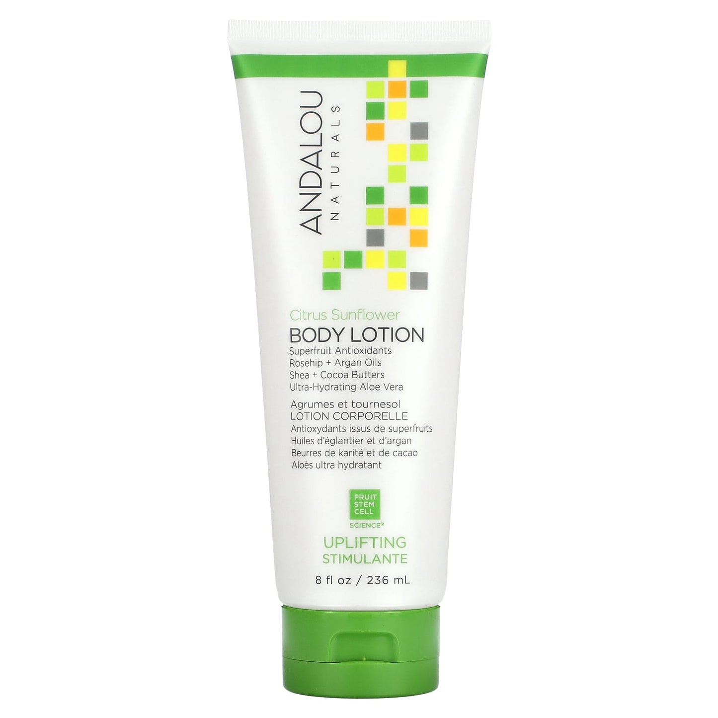 Andalou Naturals-Body Lotion-Uplifting-Citrus Sunflower-8 fl oz (236 ml)