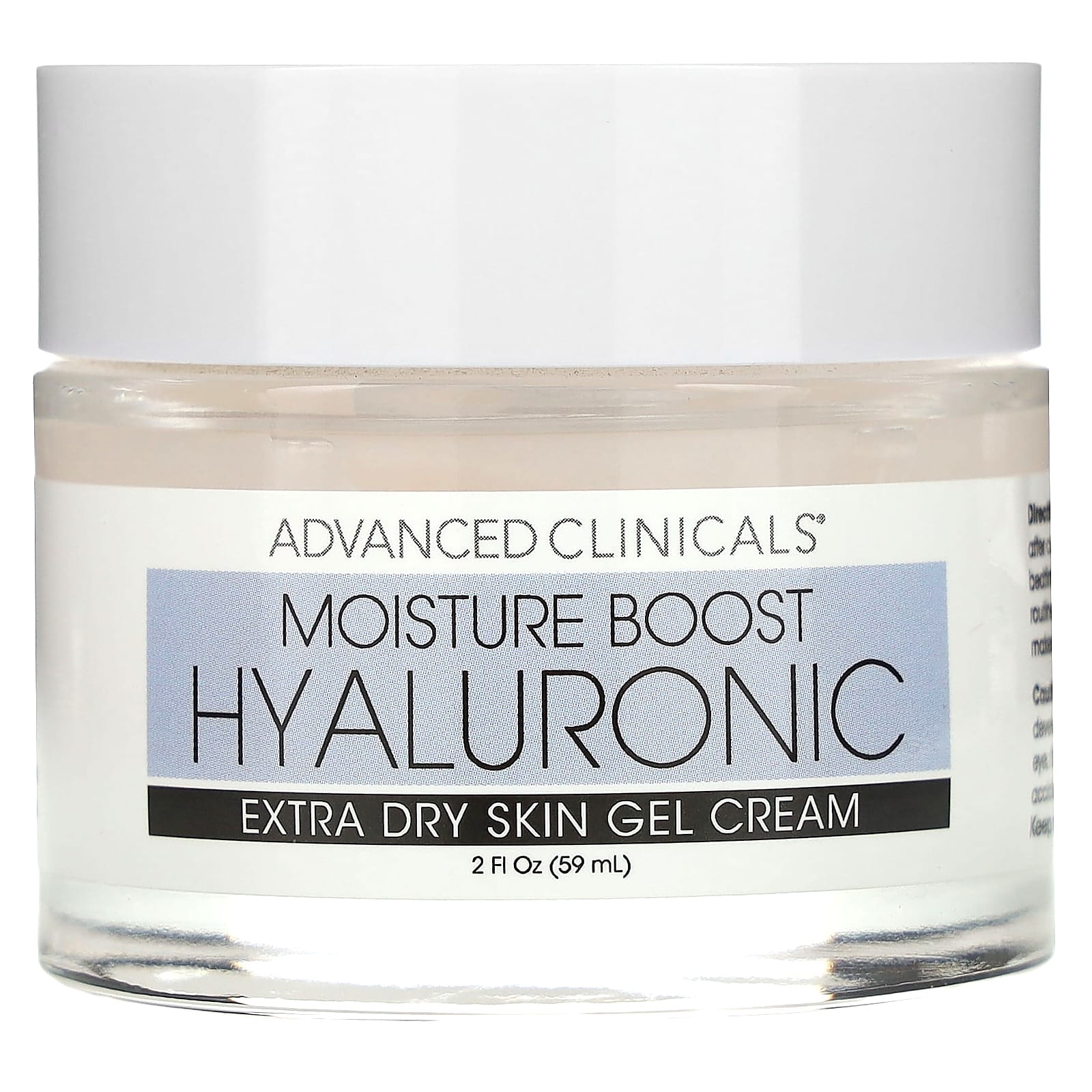 Advanced Clinicals-Moisture Boost Hyaluronic-Extra Dry Skin Gel Cream -2 fl. oz. (59 ml)