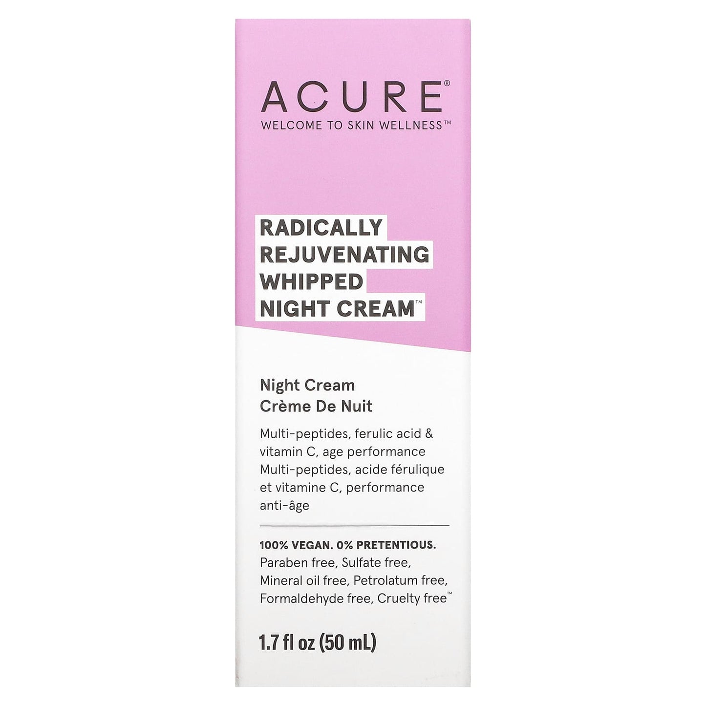 ACURE, Radically Rejuvenating, Whipped Night Cream, 1.7 fl oz (50 ml)