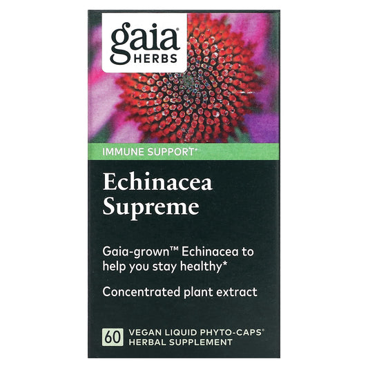 Gaia Herbs-Echinacea Supreme-60 Vegan Liquid Phyto-Caps