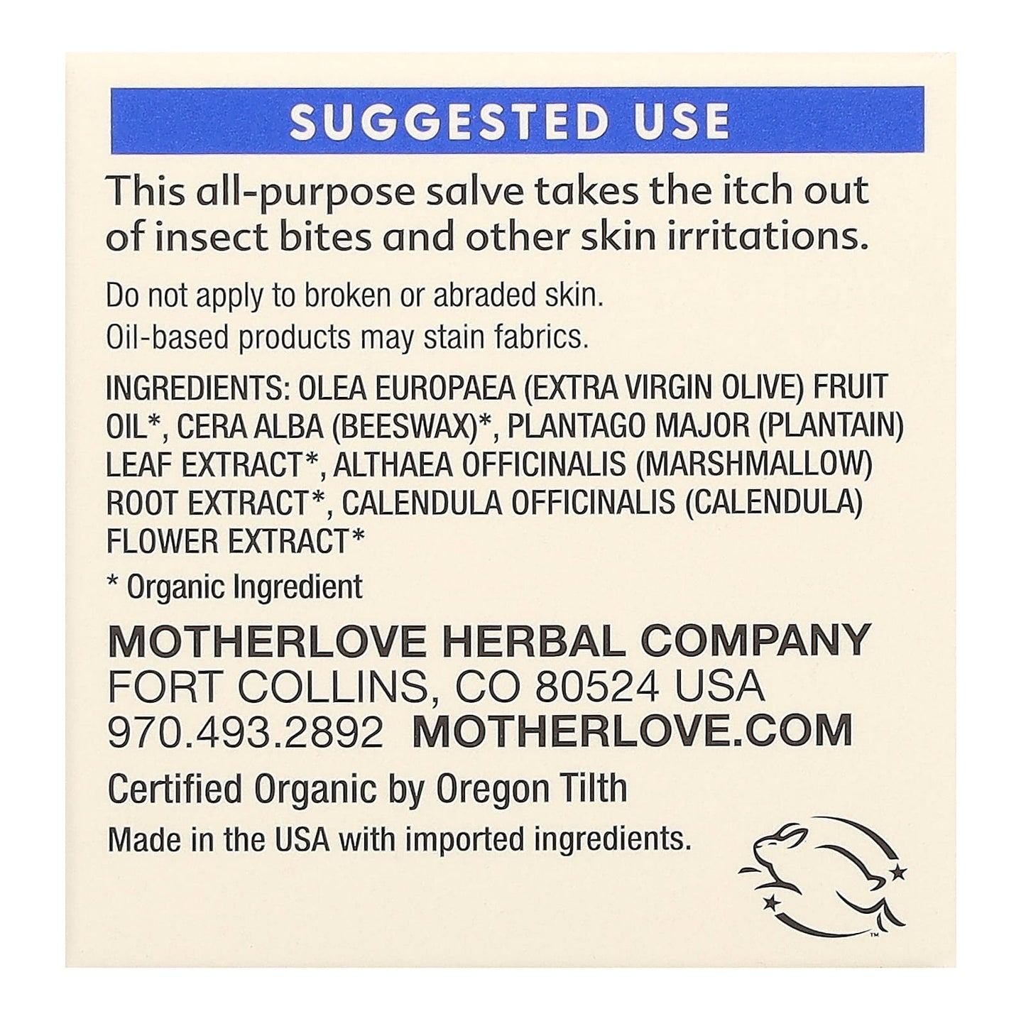 Motherlove, Green Salve, 1 fl oz (29.5 ml)