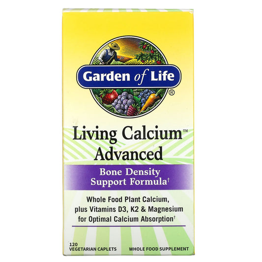 Garden of Life-Living Calcium Advanced-120 Vegetarian Caplets