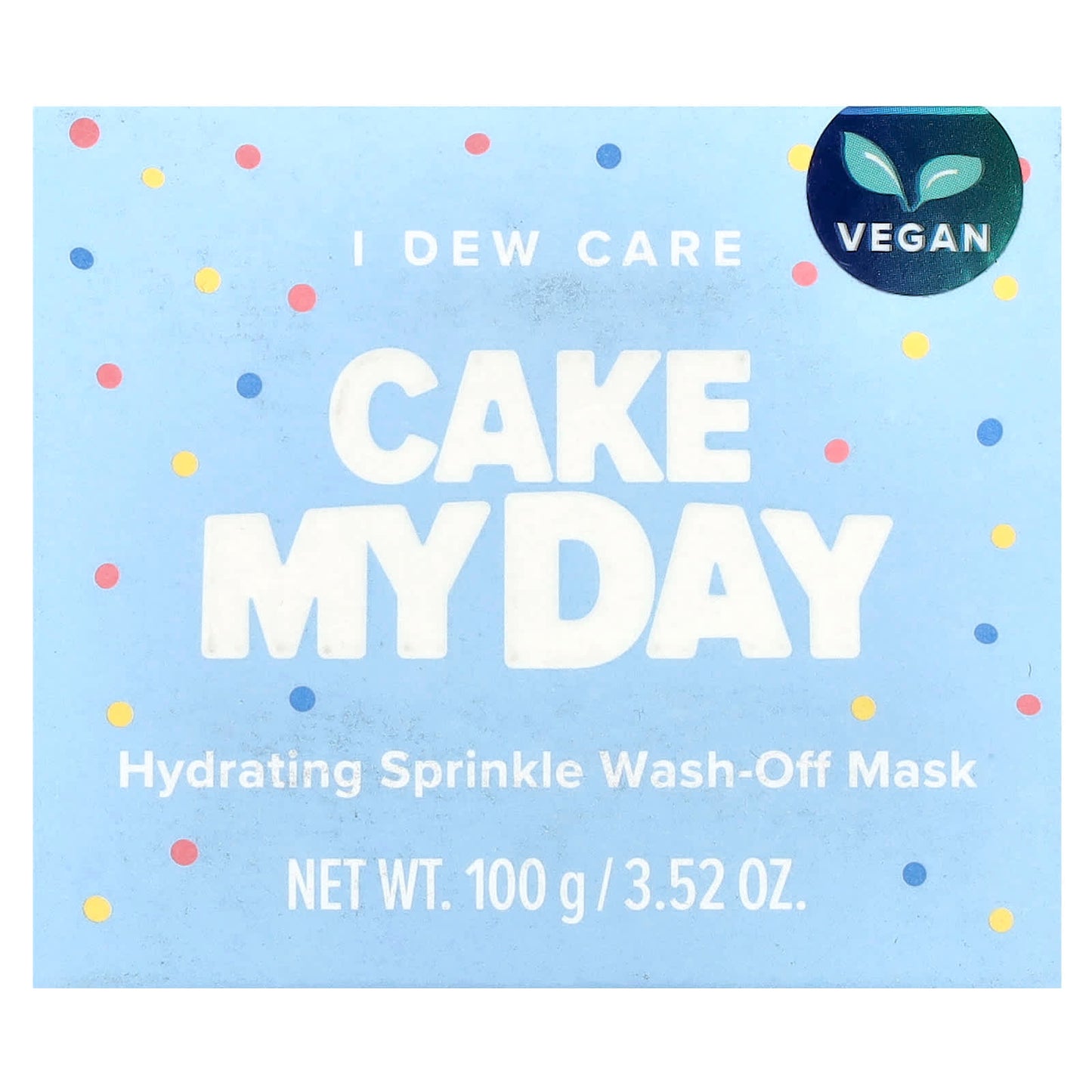 I Dew Care, Hydrating Sprinkle Wash-Off Beauty Mask, Cake My Day, 3.52 oz (100 g)