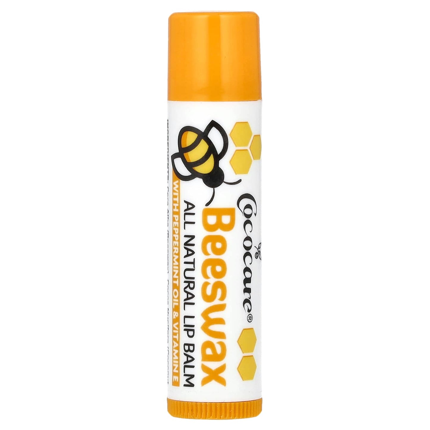 Cococare-All Natural Lip Balm-Beeswax-0.15 oz (4.2 g)