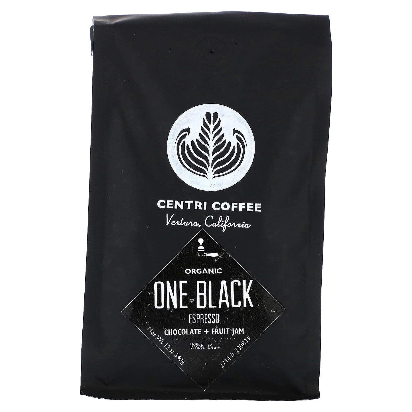 Cafe Altura-Centri Coffee-Organic One Black-Chocolate + Fruit Jam-Whole Bean-Espresso-12 oz (340 g)