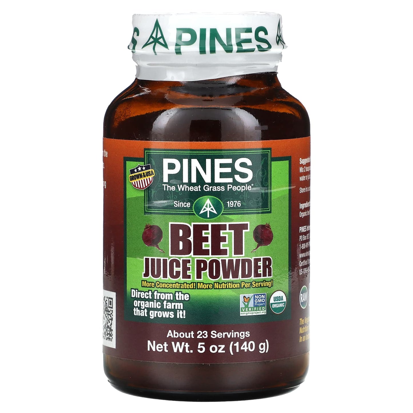 Pines International-Beet Juice Powder-5 oz (140 g)