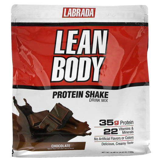 Labrada Nutrition-Lean Body-Protein Shake Drink Mix-Chocolate-4.63 lb (2,100 g)