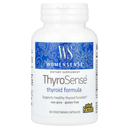 Natural Factors-WomenSense-ThyroSense-Thyroid Formula-60 Vegetarians Capsules