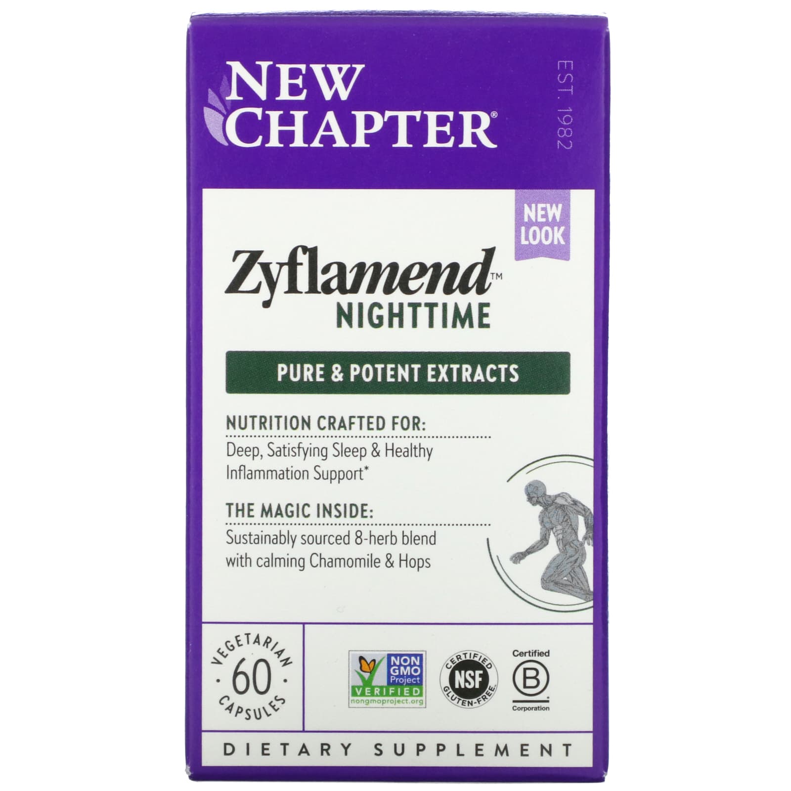 New Chapter-Zyflamend Nighttime-60 Vegetarian Capsules