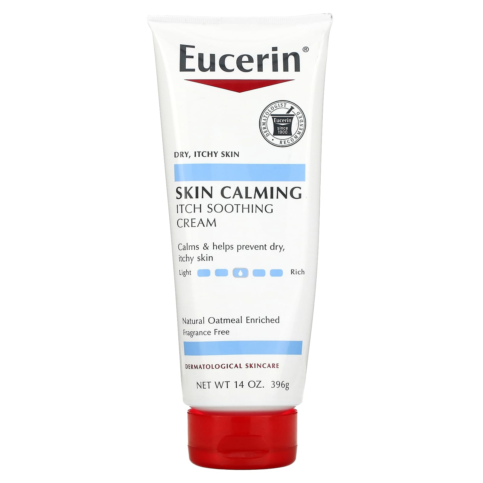 Eucerin-Skin Calming Itch Soothing Cream-Fragrance Free-14 oz (396 g)