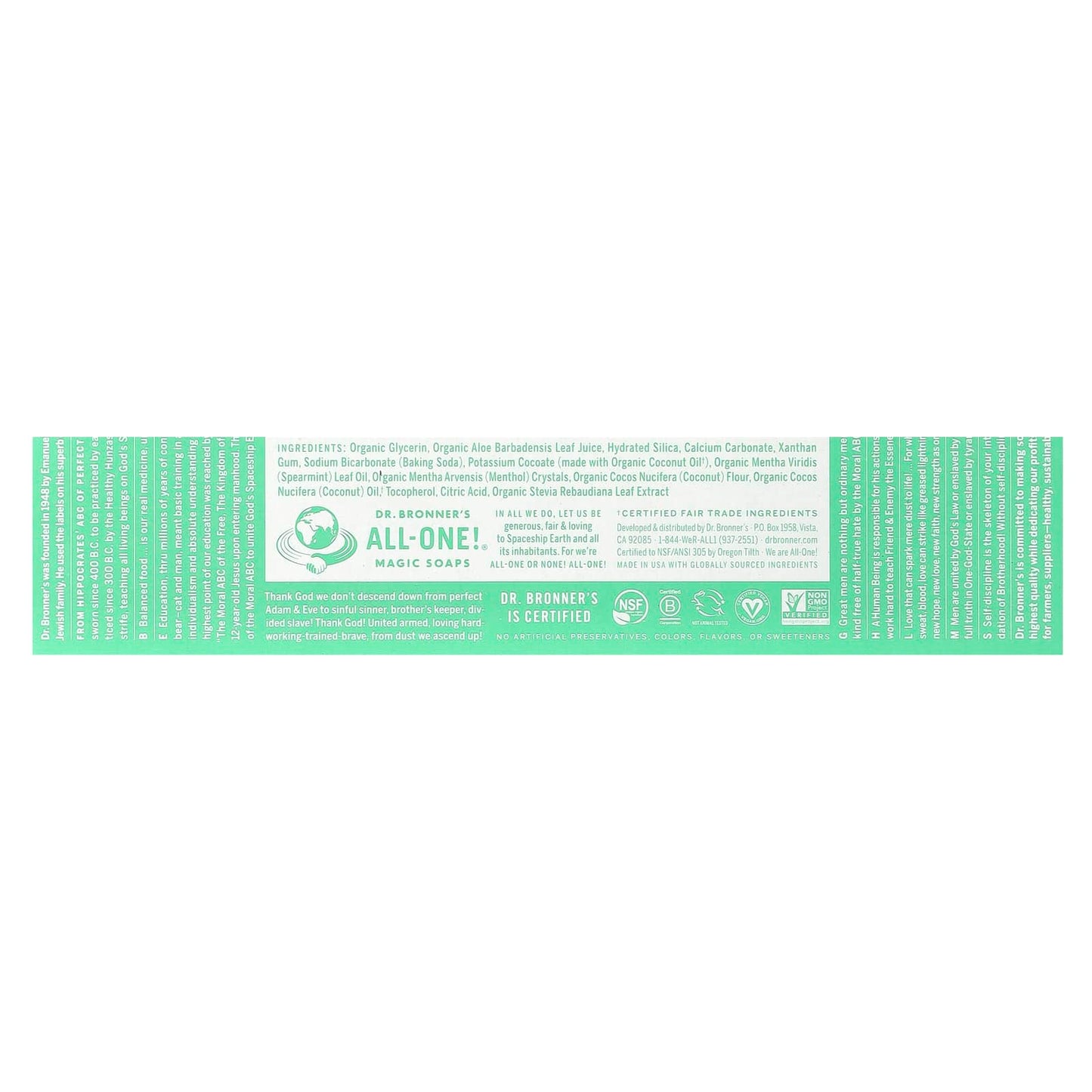 Dr. Bronner's, All-One Toothpaste, Spearmint, 5 oz (140 g)