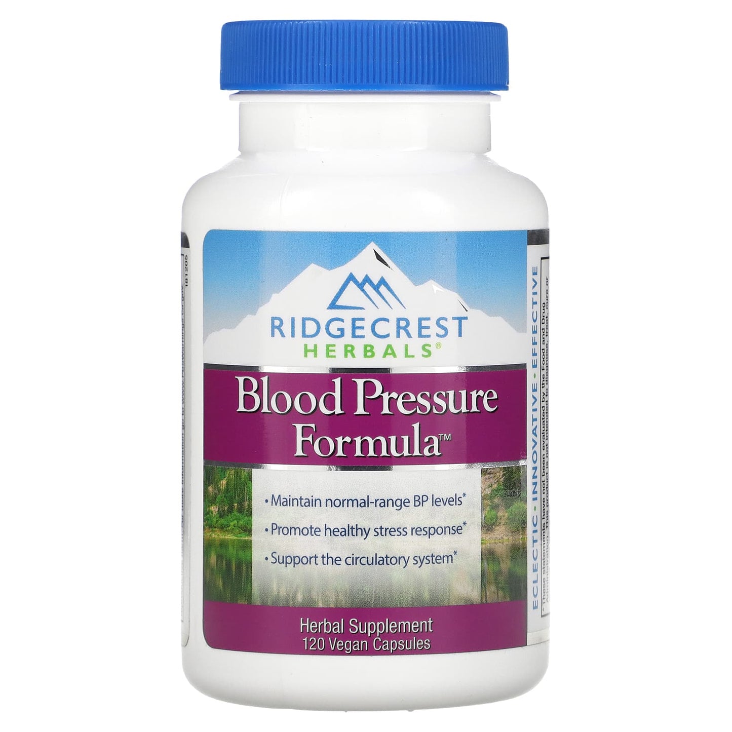 RidgeCrest Herbals-Blood Pressure Formula-120 Vegan Capsules