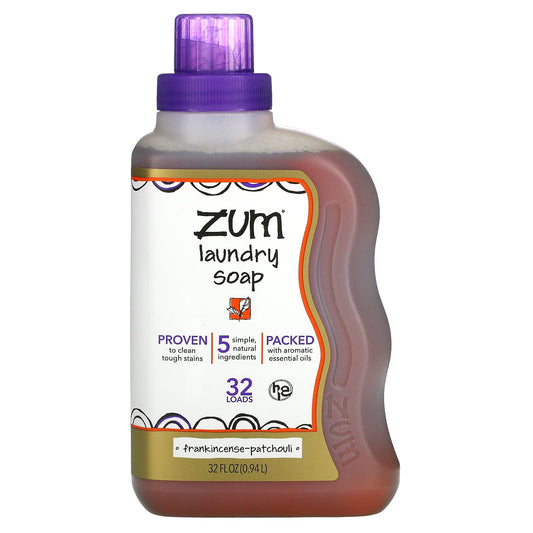 ZUM-Laundry Soap-Frankincense-Patchouli-32 fl oz (0.94 l)