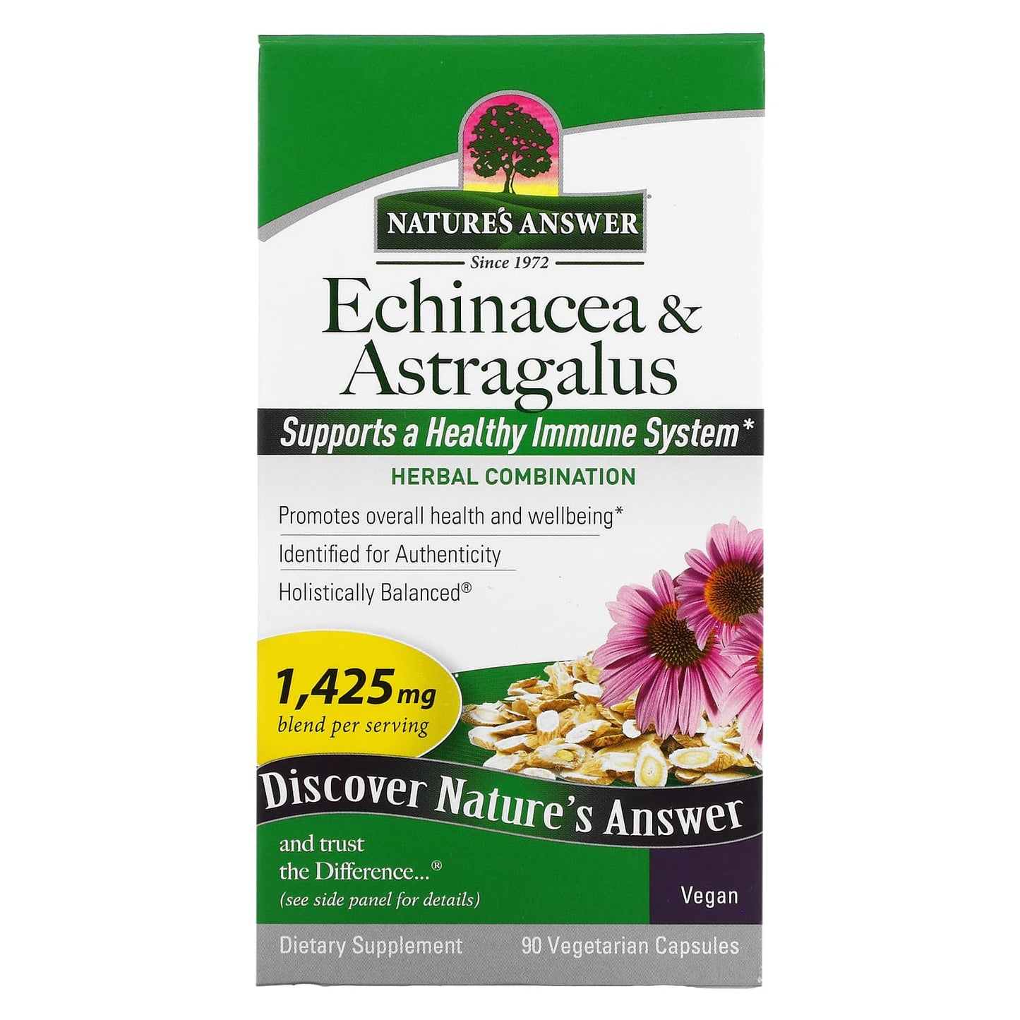 Nature's Answer-Echinacea & Astragalus-90 Vegetarian Capsules