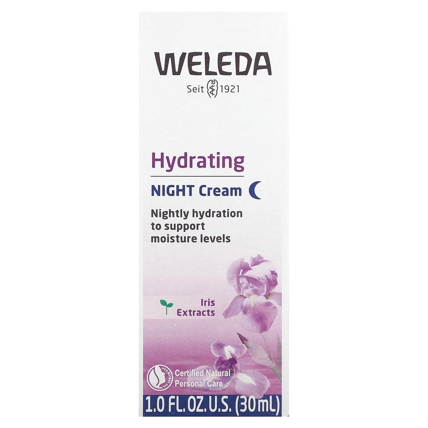 Weleda, Hydrating Night Cream, Iris Extracts, 1 fl oz (30 ml)