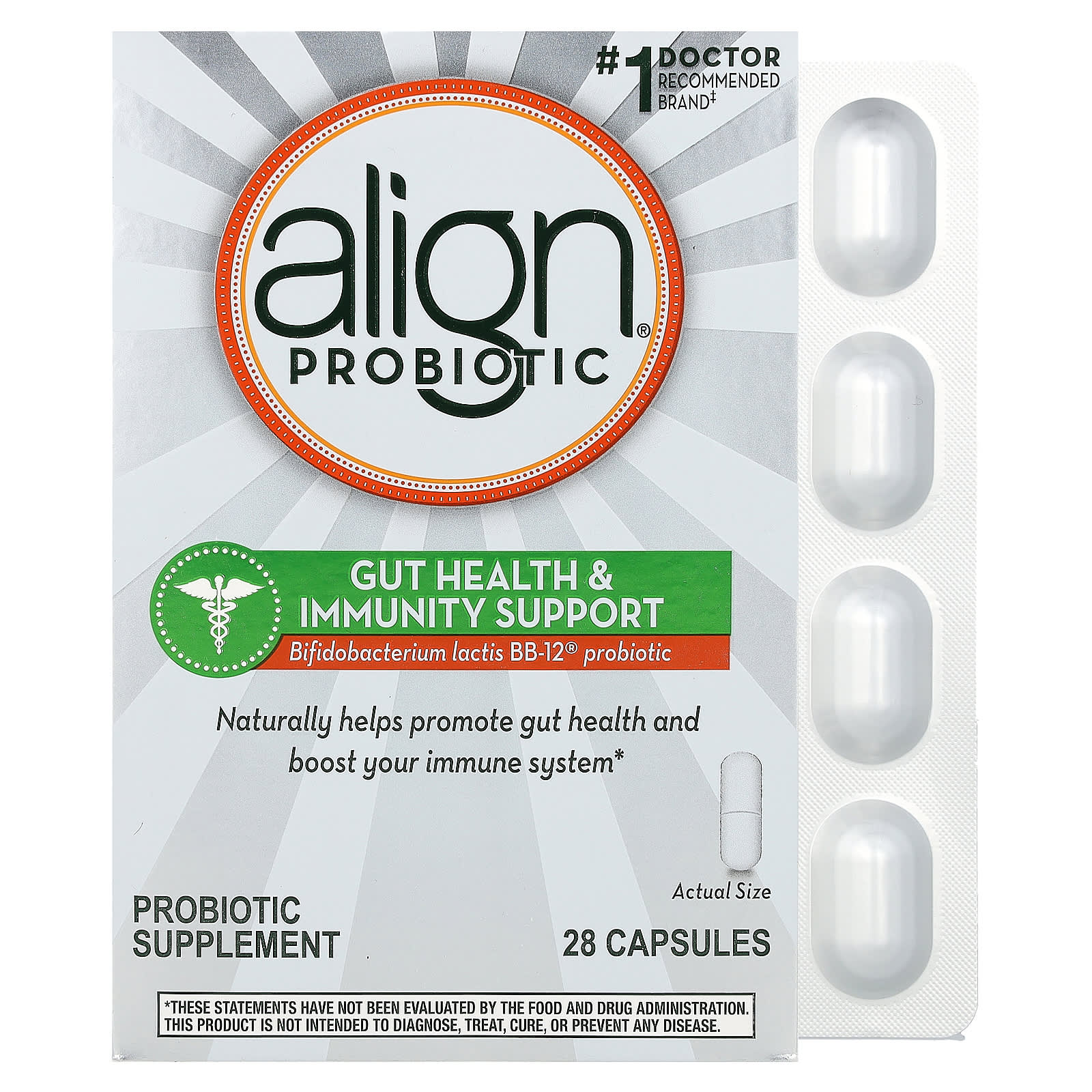 Align Probiotics-Gut Health & Immunity Support-28 Capsules