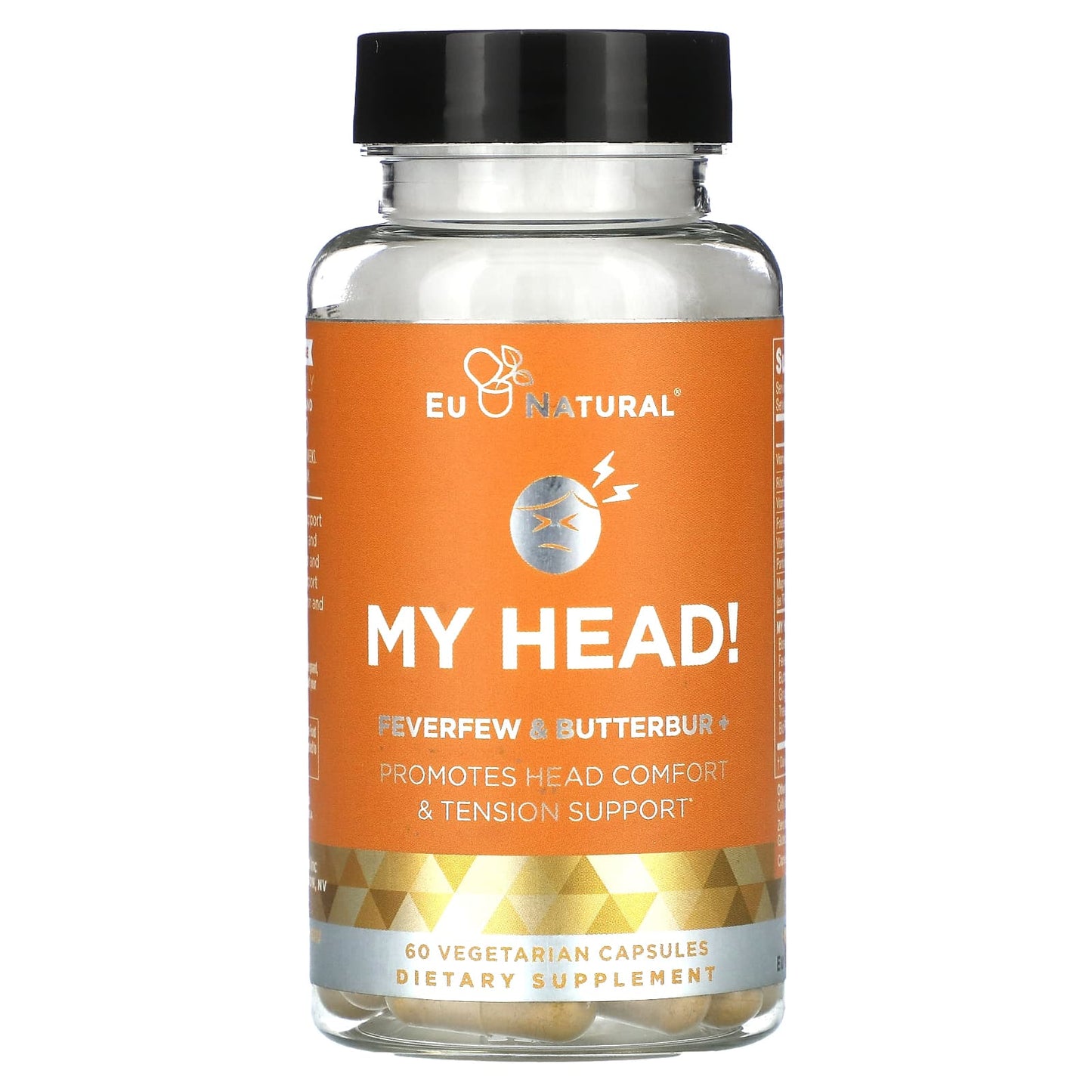 Eu Natural-My Head-Feverfew & Butterbur-60 Vegetarian Capsules